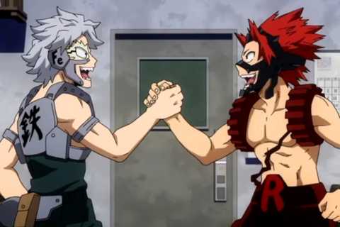 My Hero Academia Tetsutetsu and Kirishima Class 1-A Class 1-B Hardening Quirk Crunchyroll