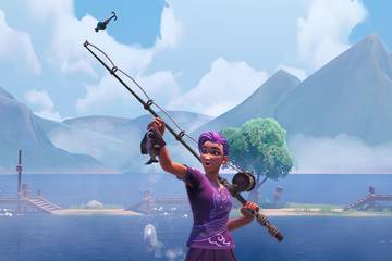 Using the Fishing Rod tool in Palia.
