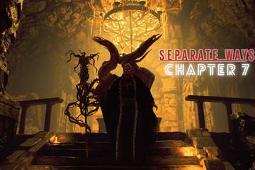 image showing osmund saddler in the dlc of resident evil 4 remake. 