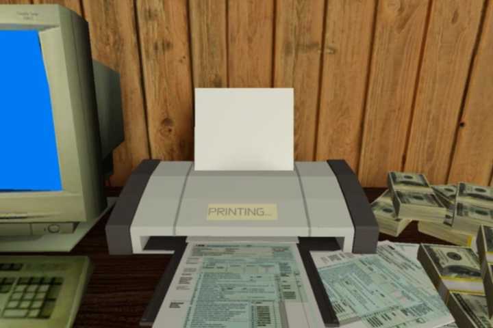 Tax Fraud Tycoon office