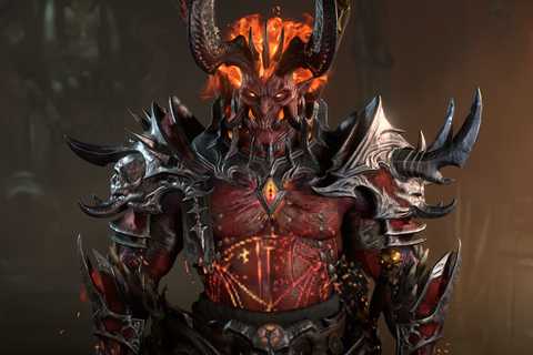 One of the barbarian's premium skins in D4