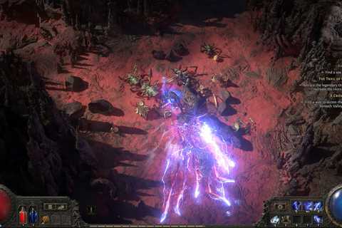 Monk using Falling Thunder in PoE 2