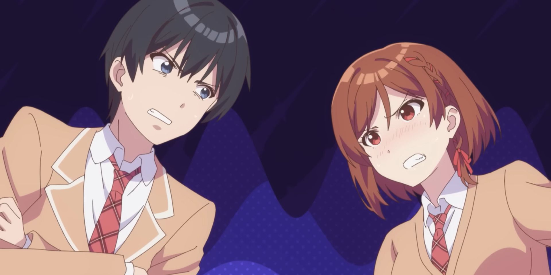 Image of Saito and Akane fighting in I'm Getting Married to a Girl I Hate in My Class
