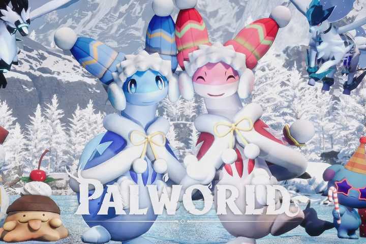 palworld christmas holiday skins