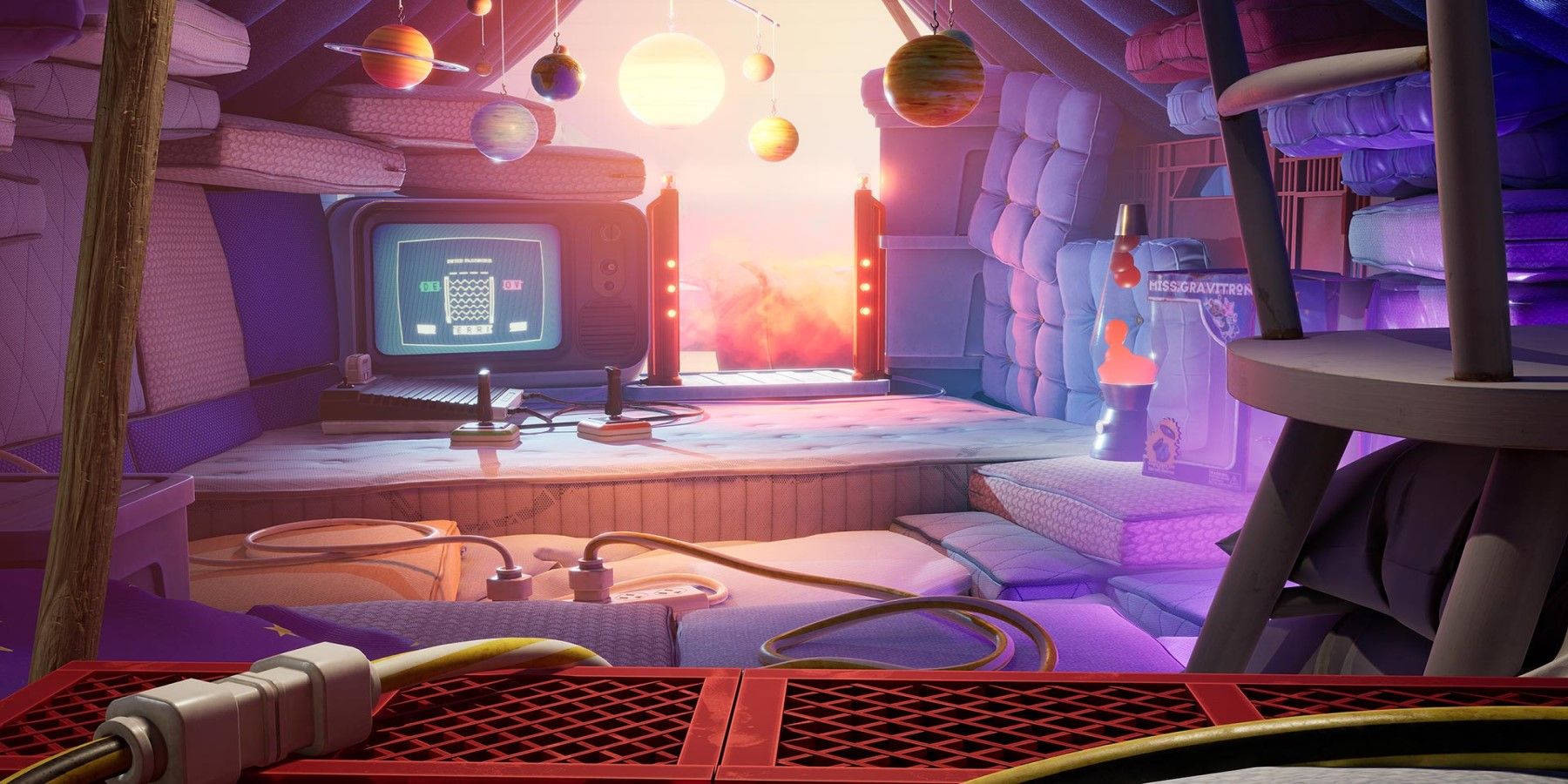 A Piece Of Key Art Showing The Space-Themed Area From It Takes Two