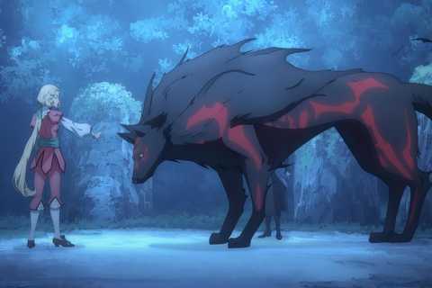 Marie Taming the Shadow Wolf In Castlevania Nocturne Season 2