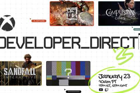 The promotional image for the 2025 Xbox Developer Direct
