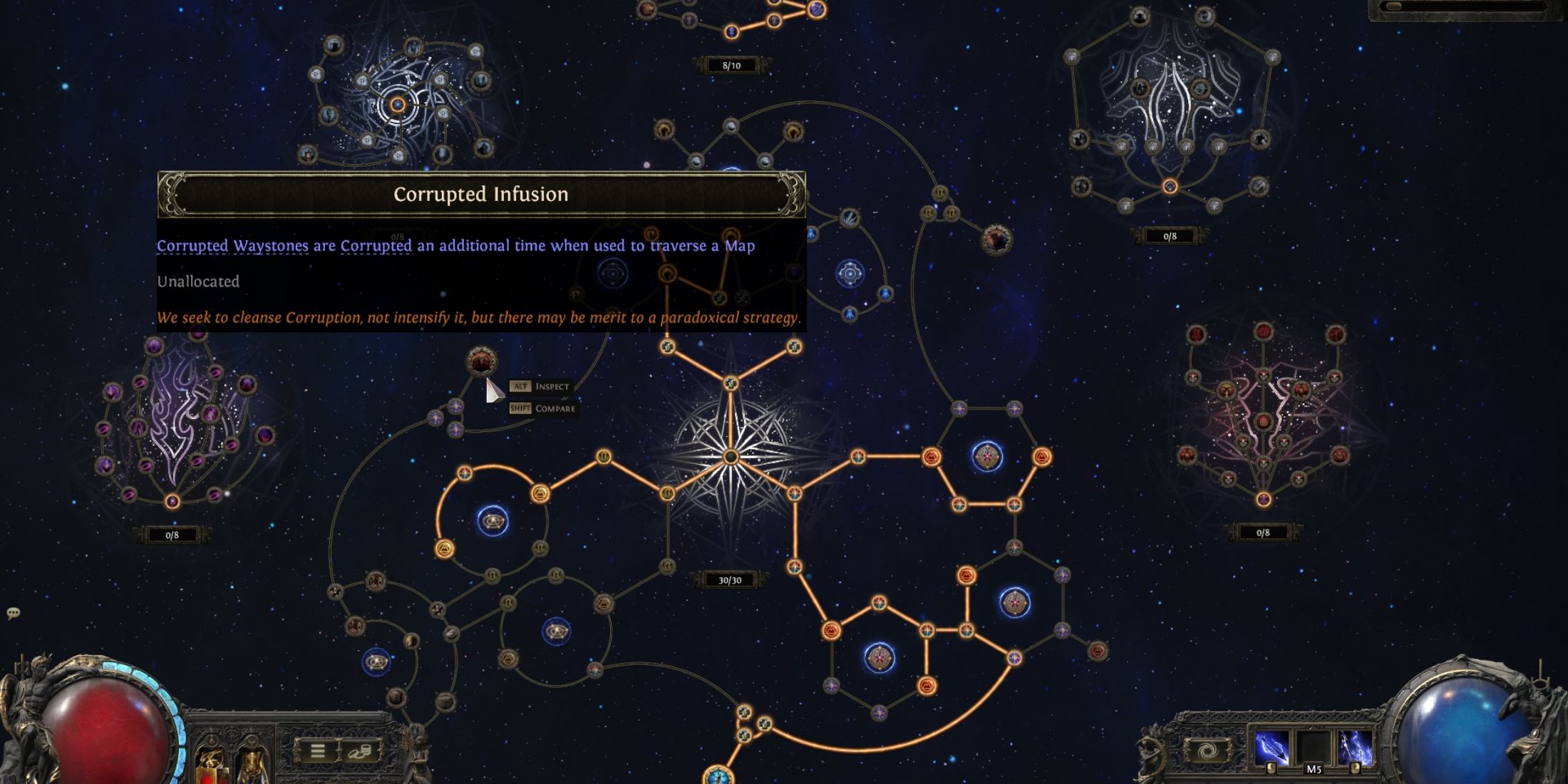 corrupted infusion in path of exile 2 atlas skill tree