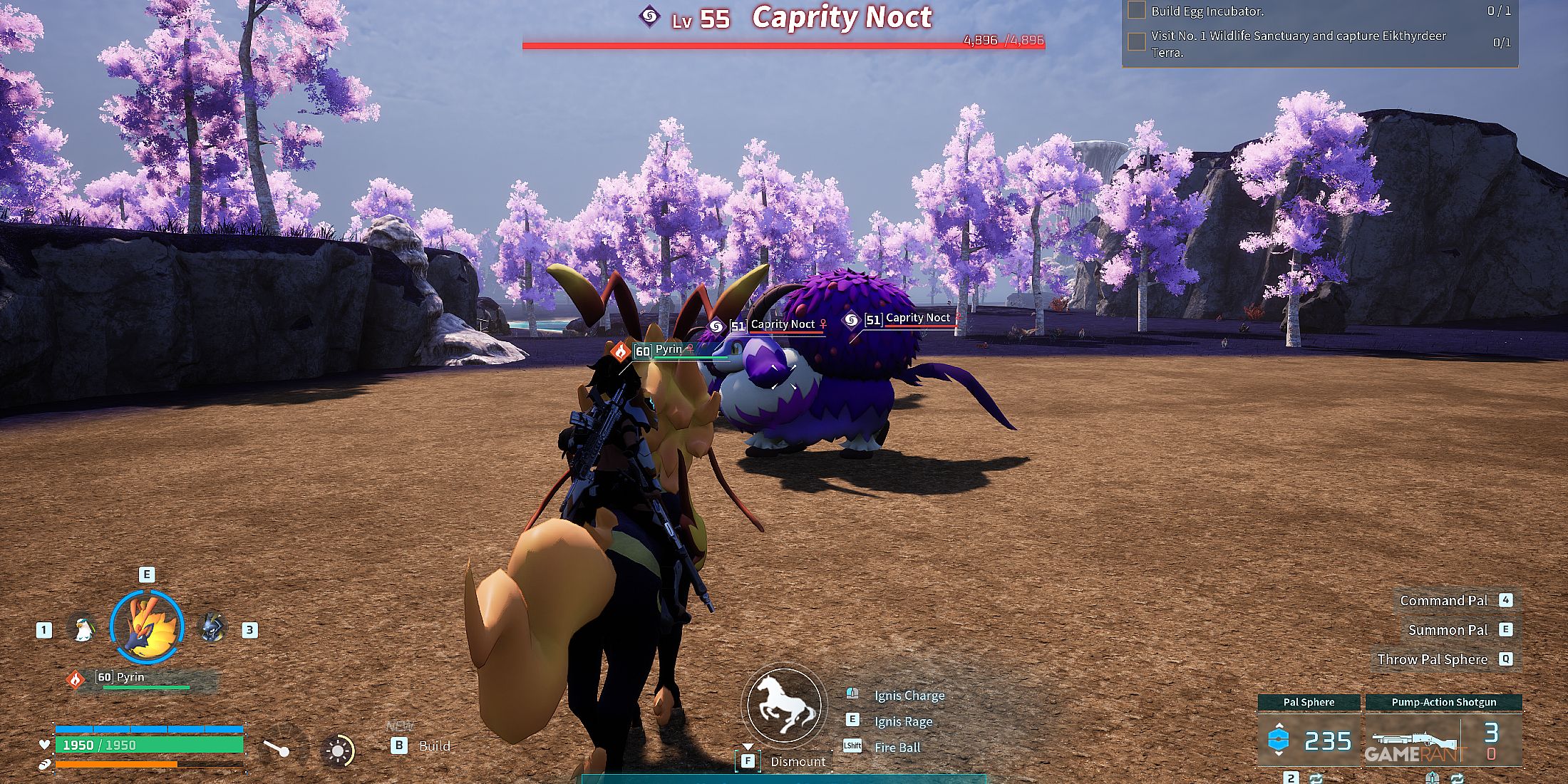 where to find Alpha Caprity Noct in Palworld