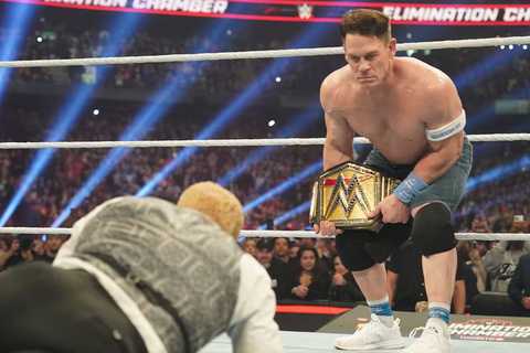John Cena with the WWE championship