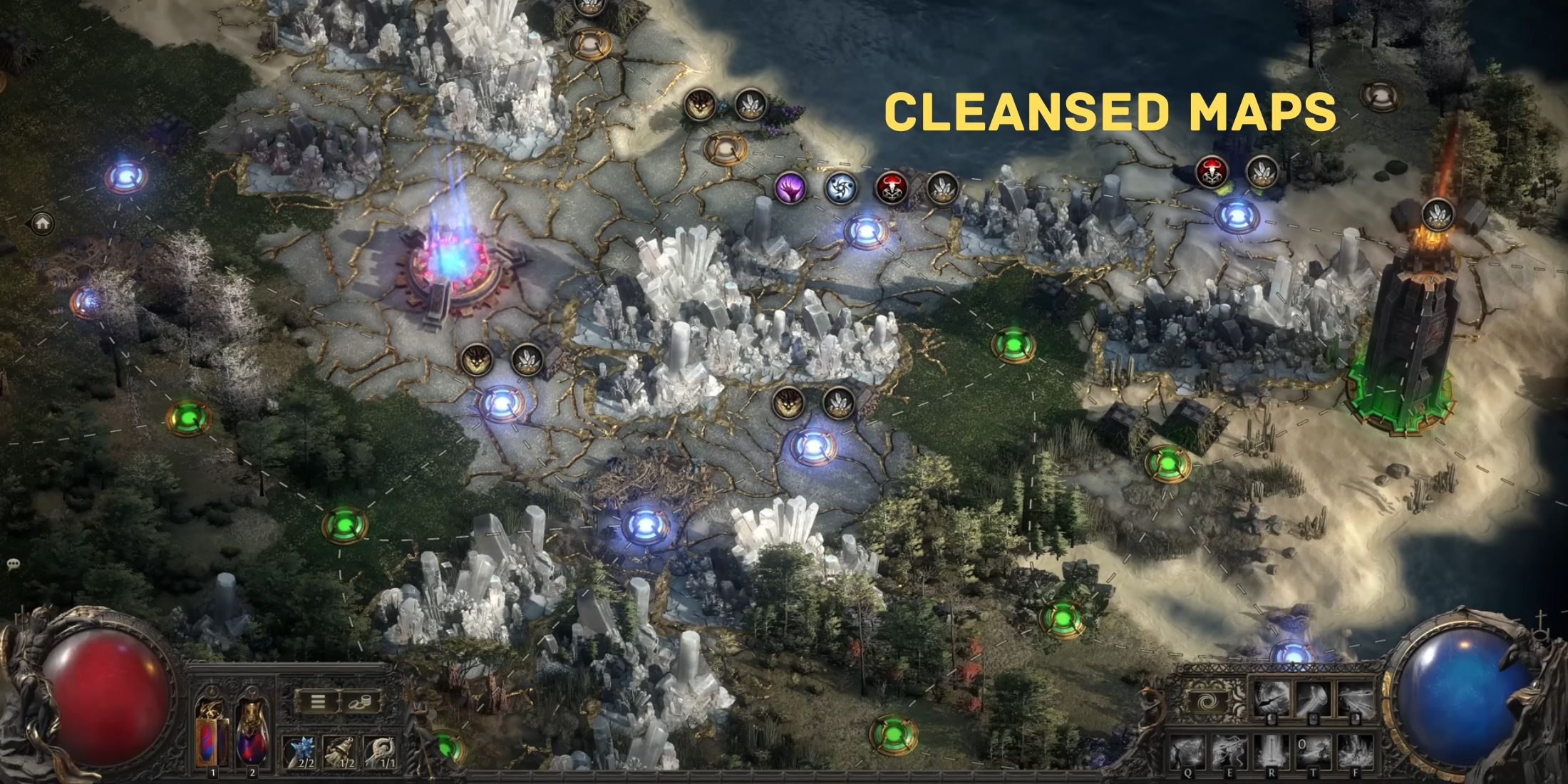cleansed maps in path of exile 2