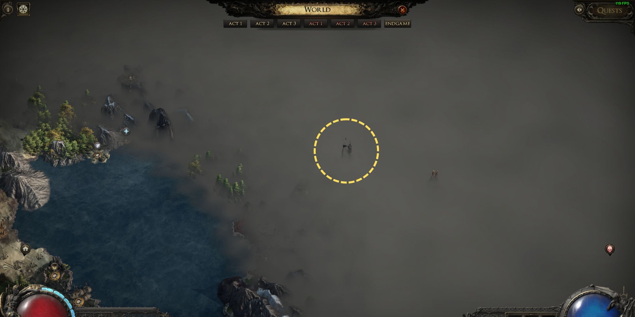 Corrupted Nexus in fog of war in path of exile 2 (2)