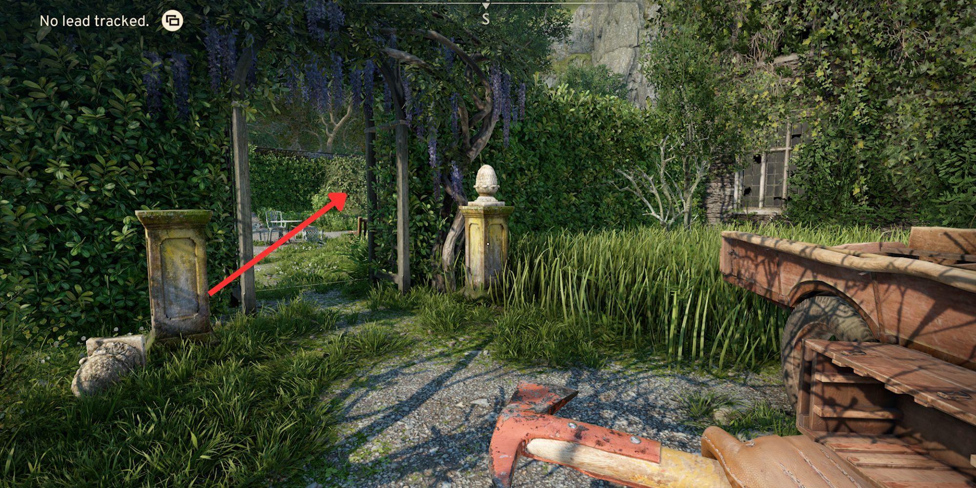 Datlow Manor gardens entrance in Atomfall