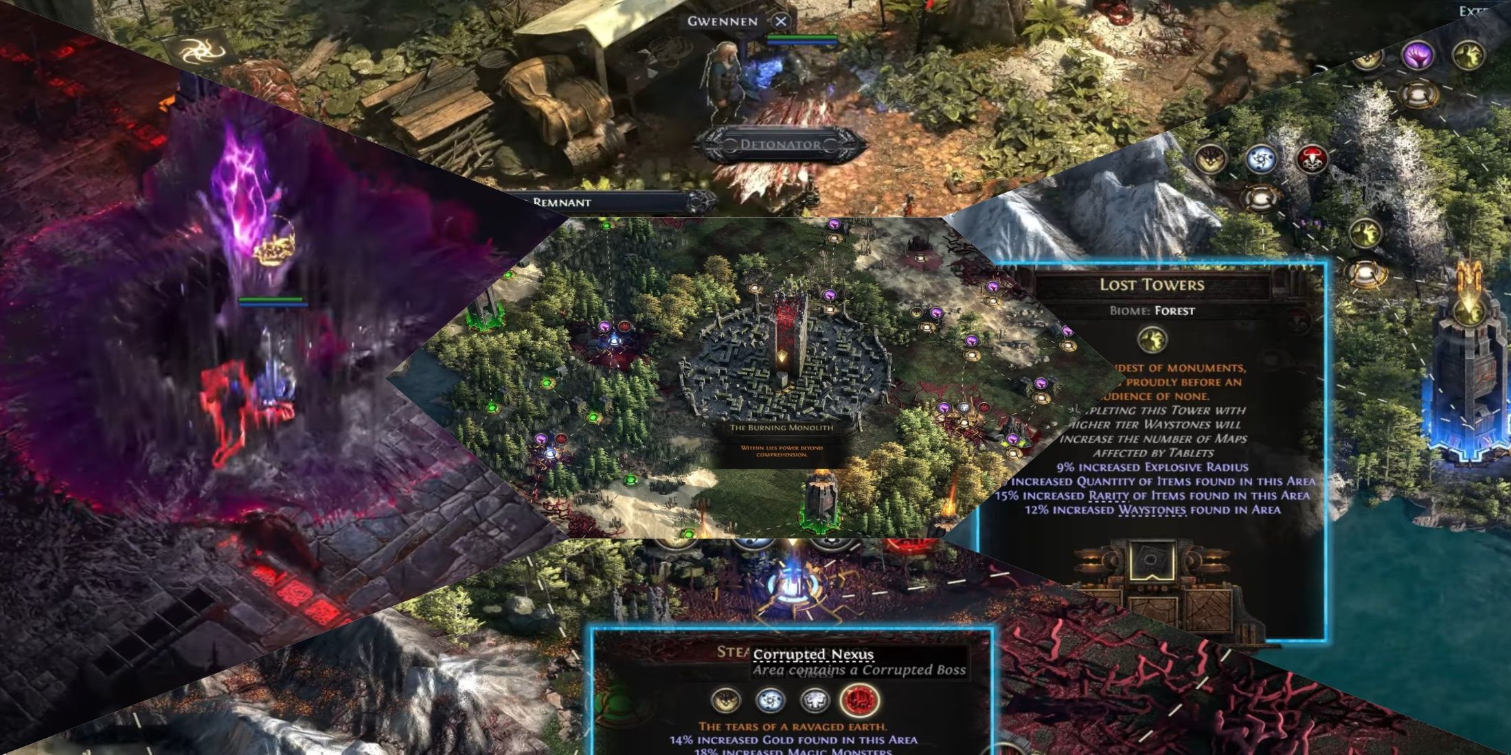 Path of Exile 2 most rewarding endgame maps mixed gameplay collage
