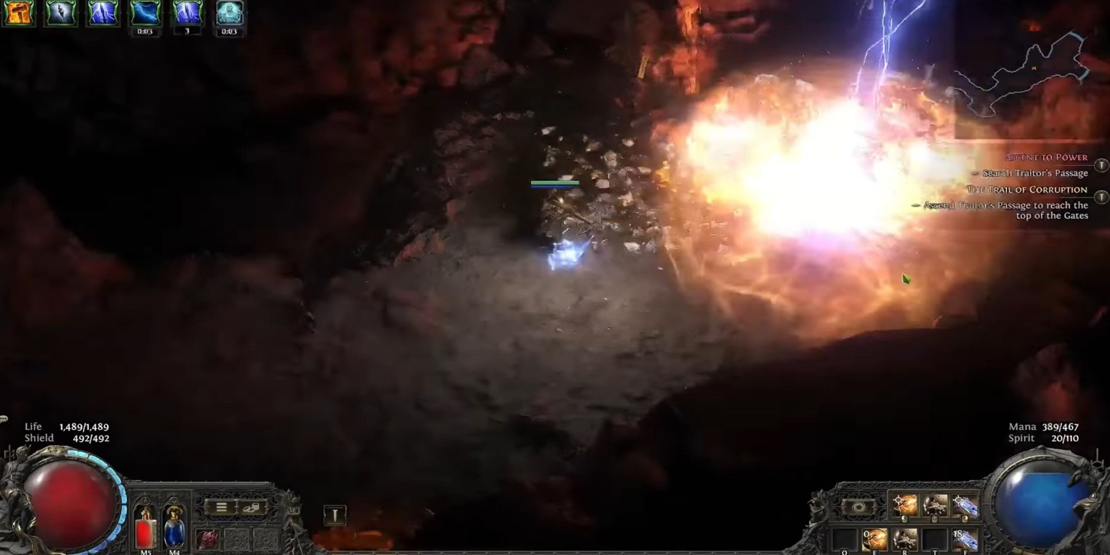 Path of Exile 2 mercenary explosive shot plus herald of thunder