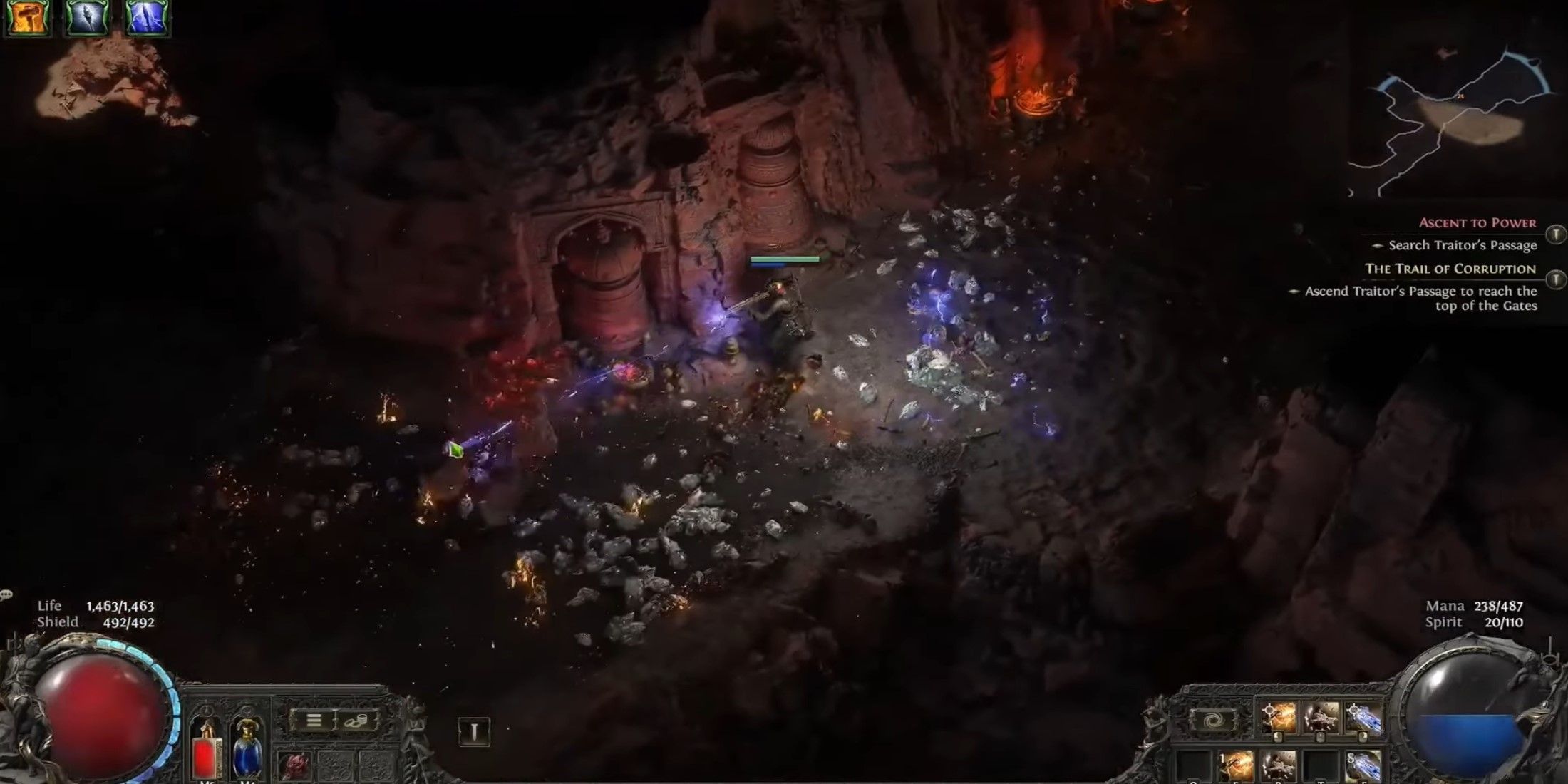 Path of Exile 2 mercenary shockburst rounds