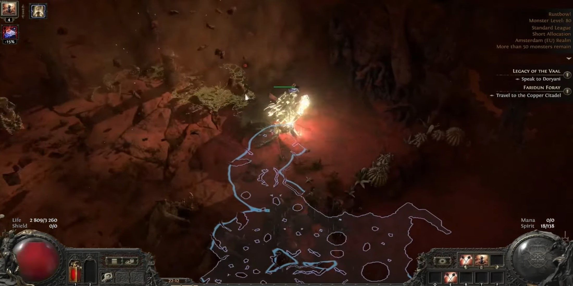 Path of Exile 2 warrior endgame aoe
