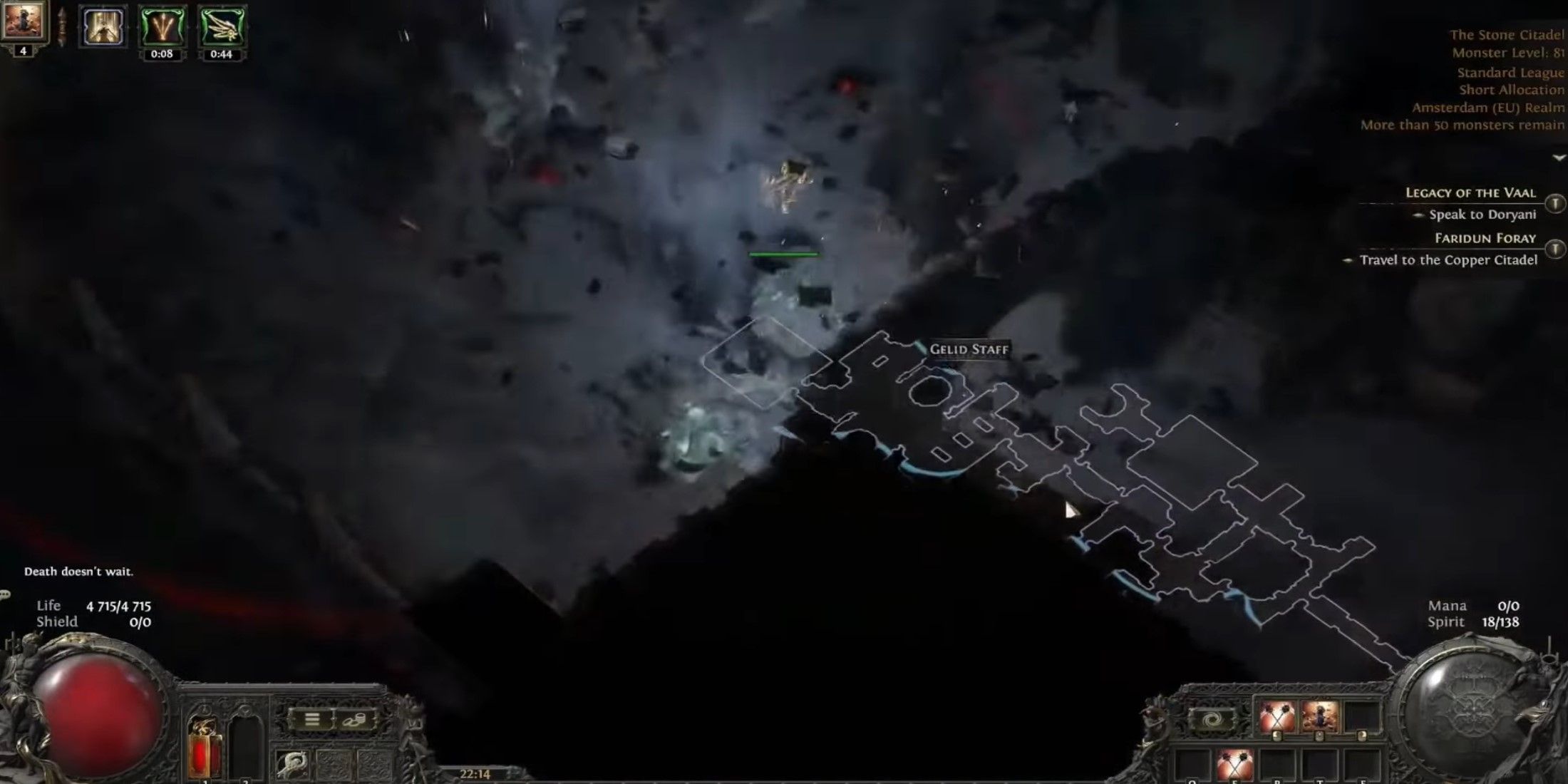 Path of Exile 2 warrior shockwave totem aoe