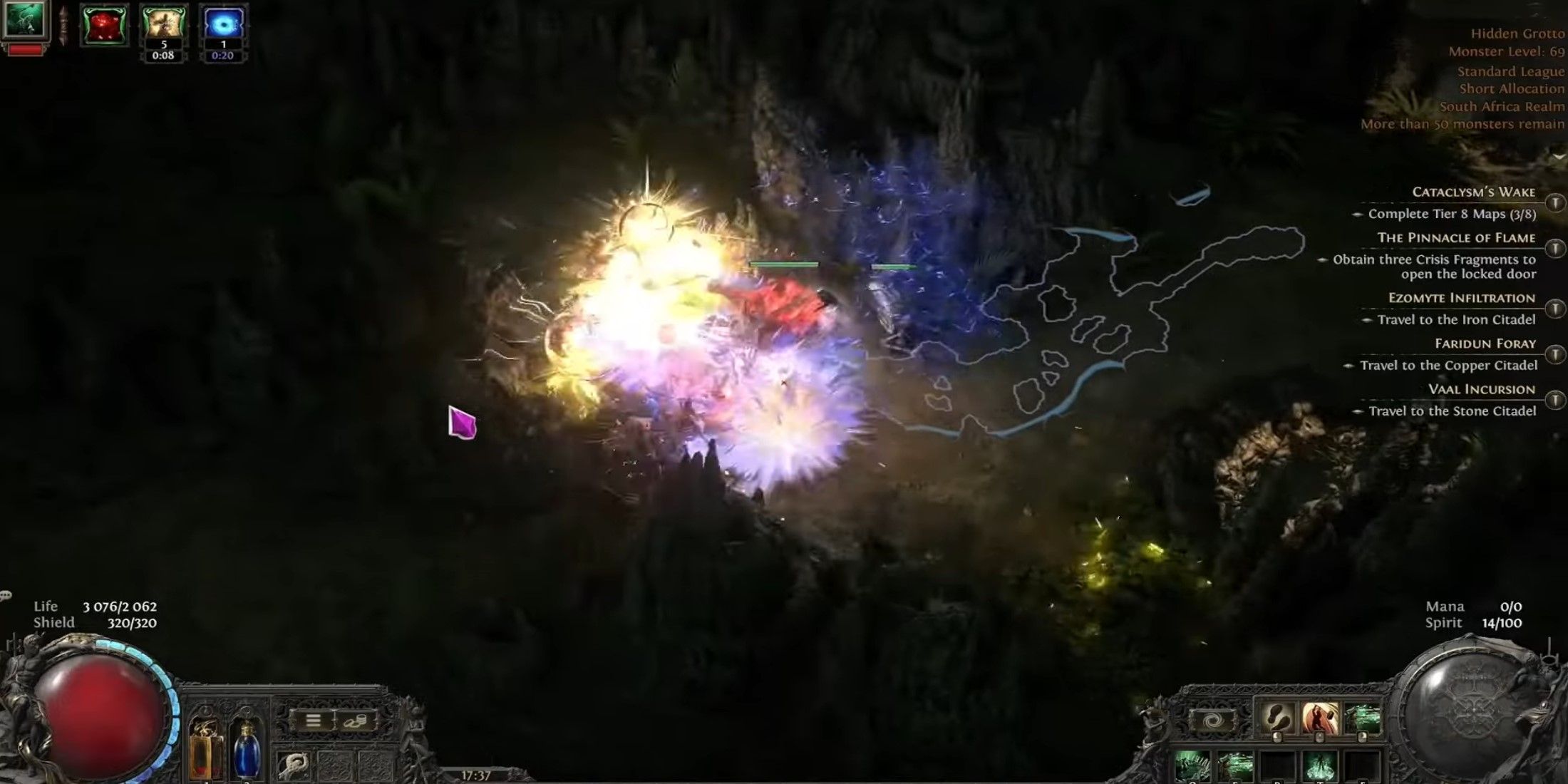 Path of Exile 2 Witch endgame bone blast
