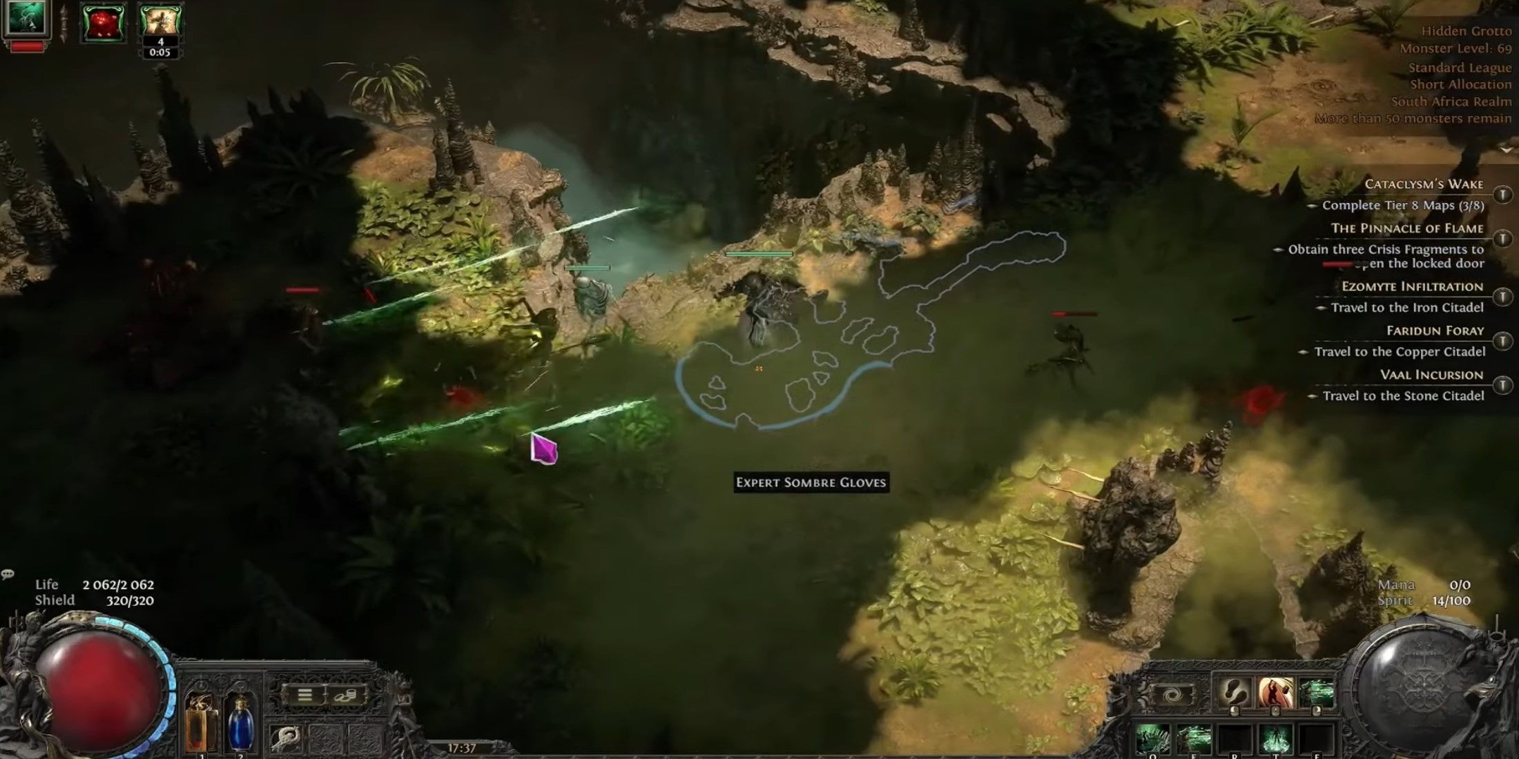Path of Exile 2 witch endgame bonestorm