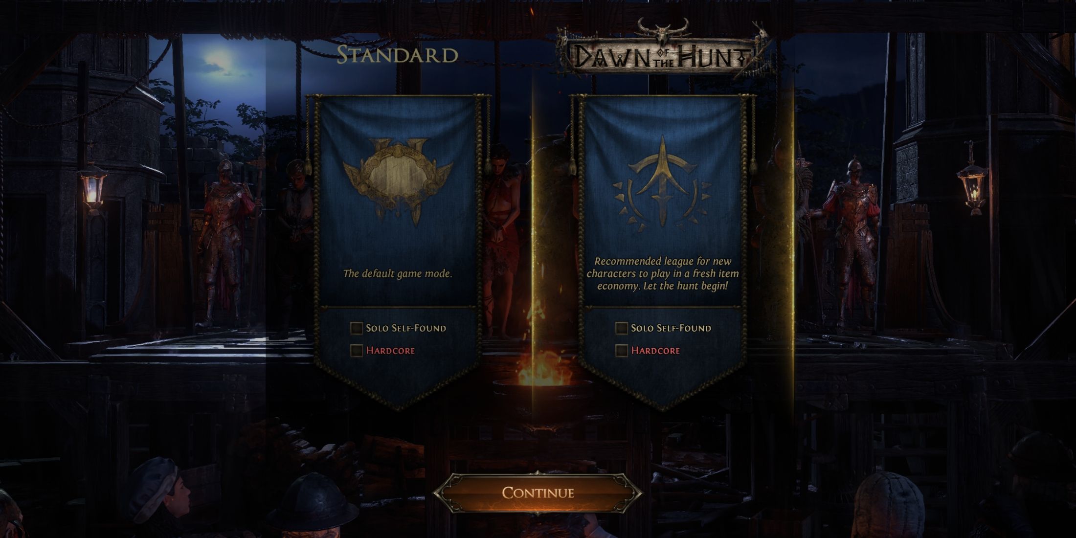 standard vs dawn of the hunt league in path of exile 2