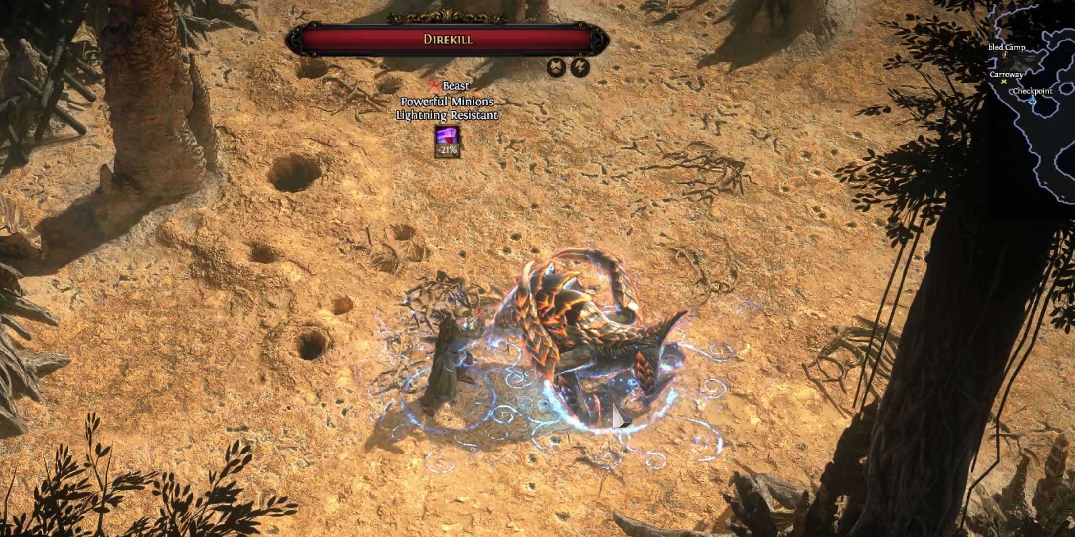 using tame beast skill in path of exile 2