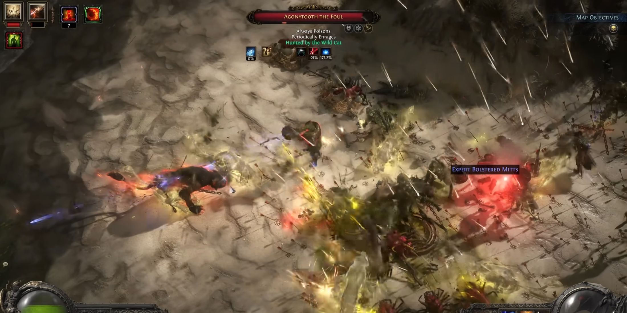 wild cat azmerian wisp possessed monster in path of exile 2