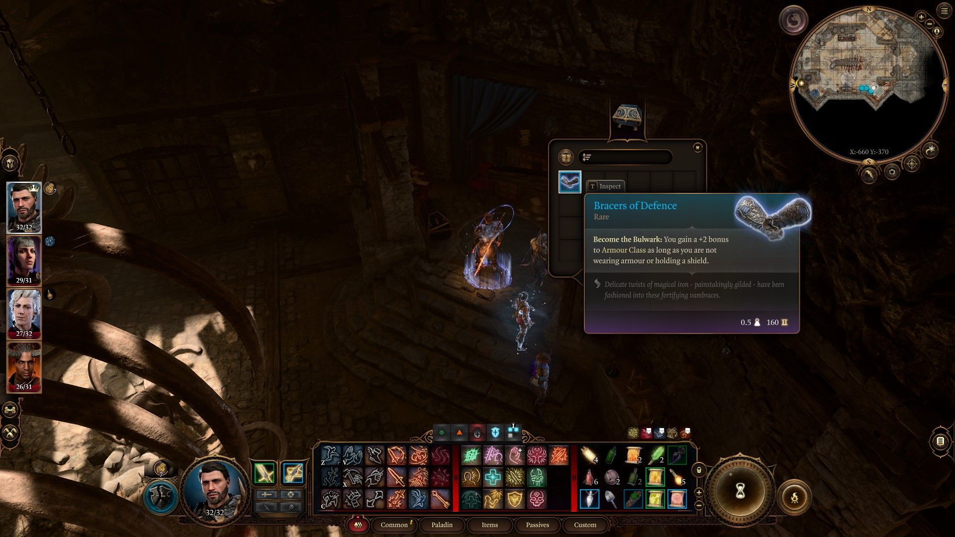 BG3 Bracers of Defence chest location