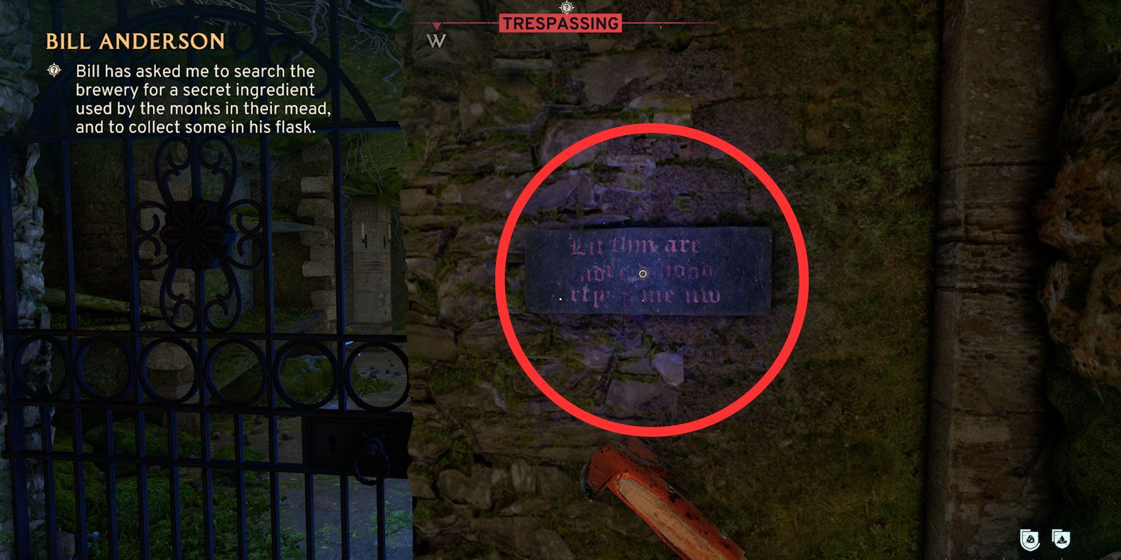 Brewery Cellar door sign in Atomfall Wicked Isle