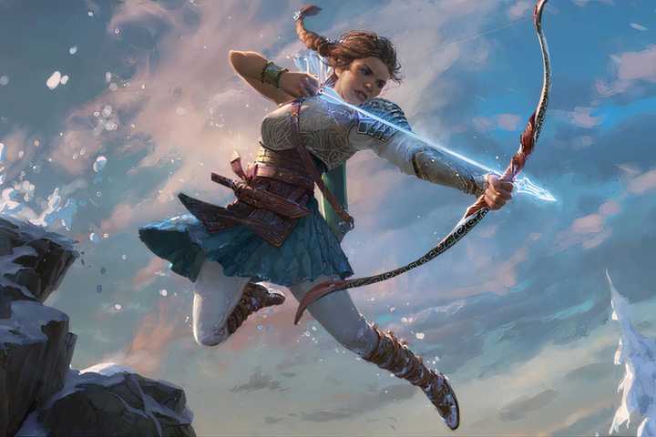 Catti-Brie The Legend of Drizzt official art WotC by Clint Cearley