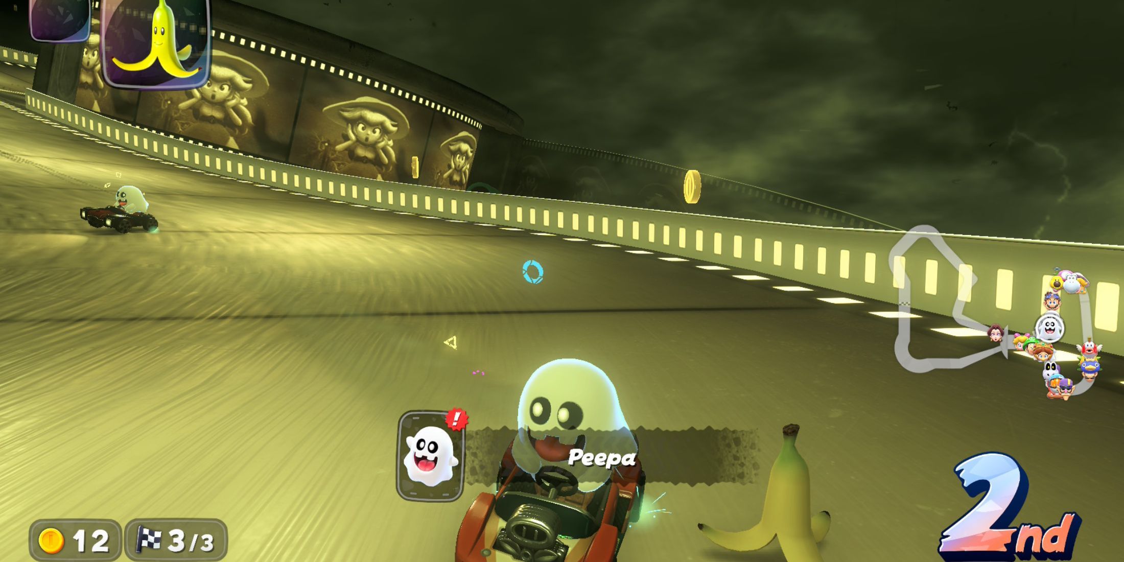 Leaf Cup Mario Kart World Peepa on Boo Cinema