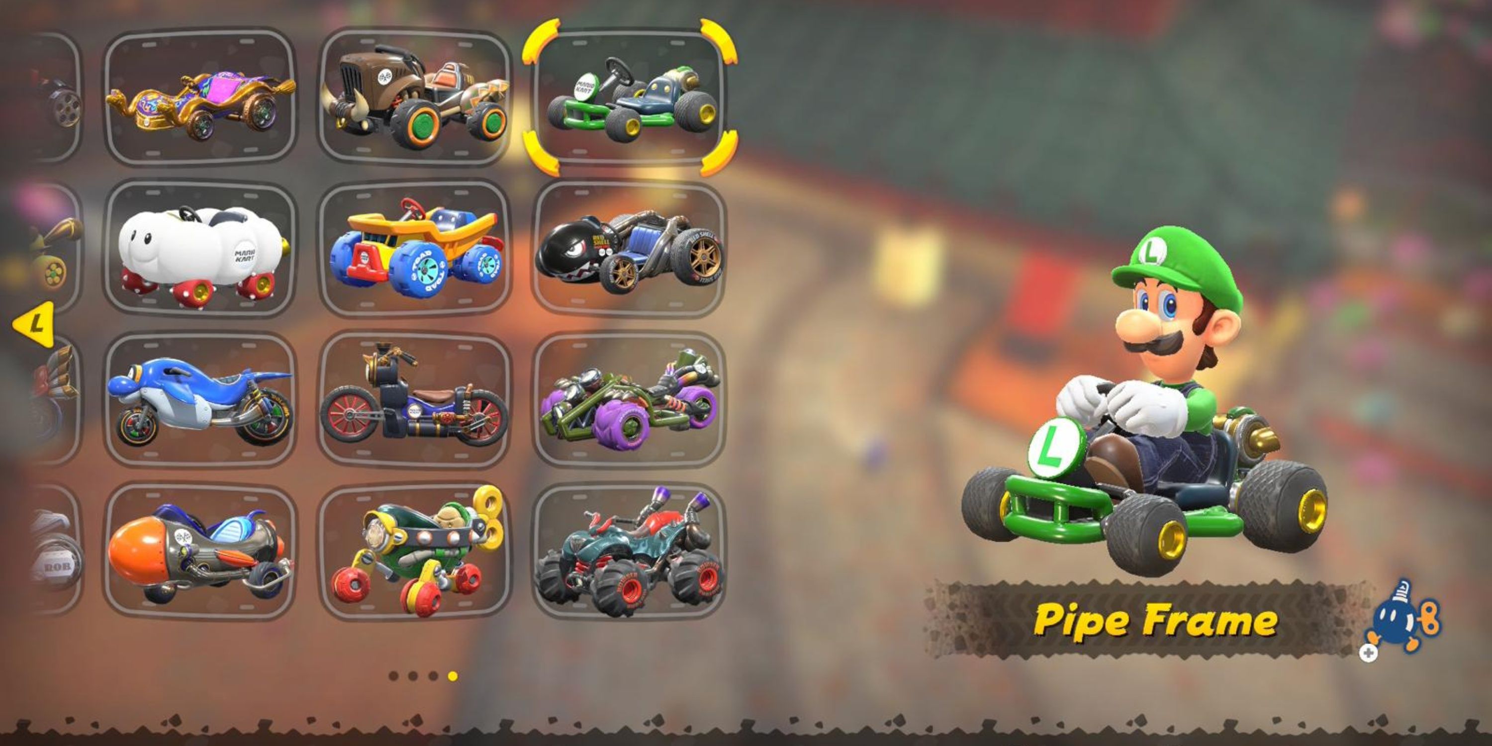 luigi on the pipe frame-1