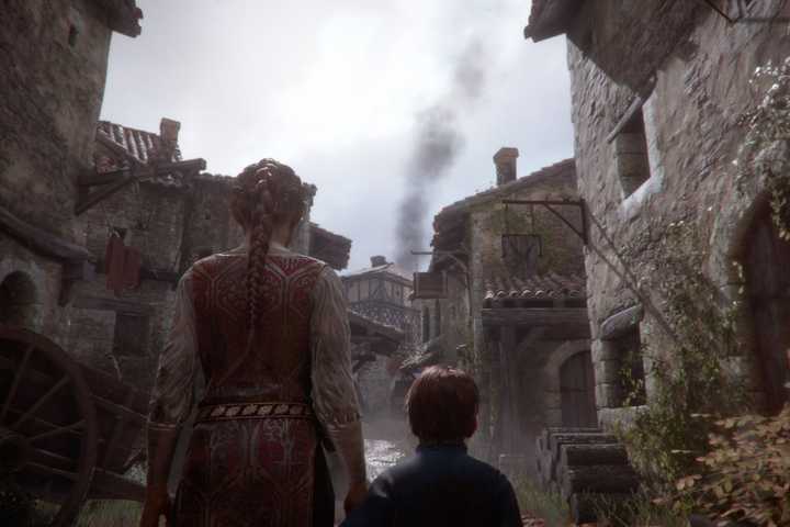 A Plague Tale Innocence Amicia and Hugo in Town