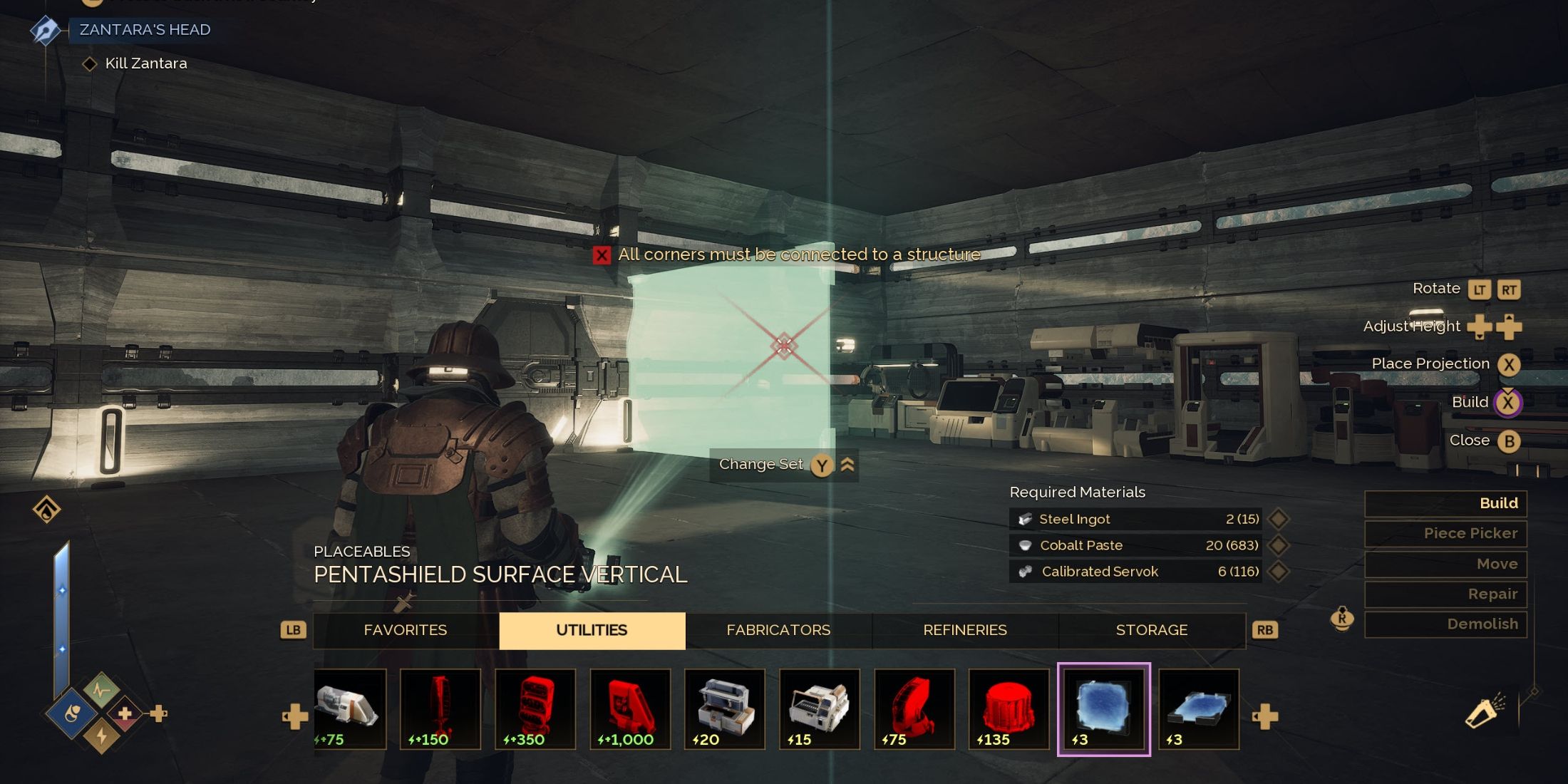 Placing a Pentashield in Dune Awakening