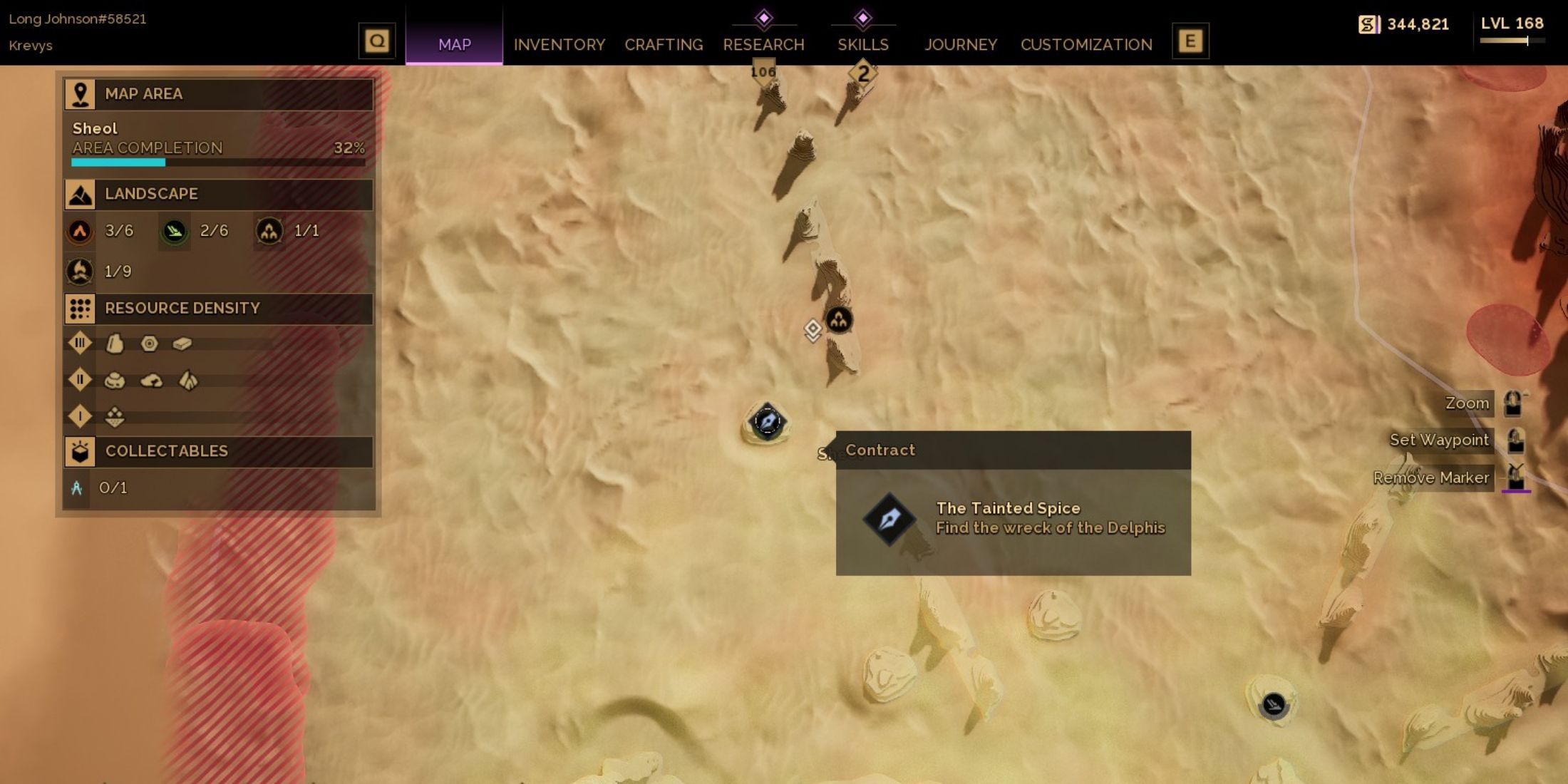 Wreck of the Delphis location Dune Awakening The Tainted Spice Guide
