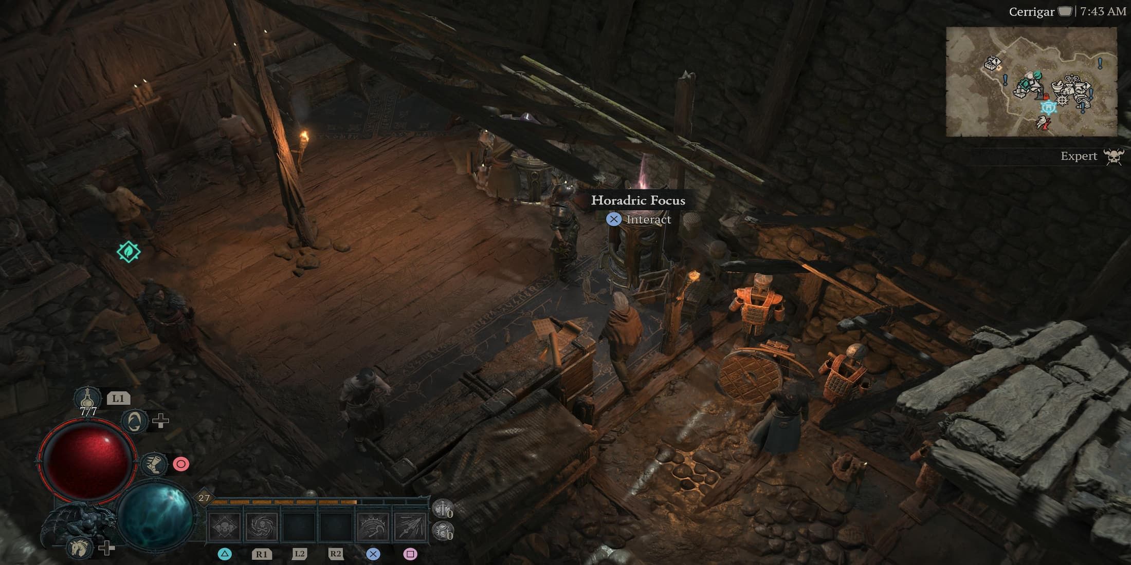 The Player Standing By The Horadric Focus