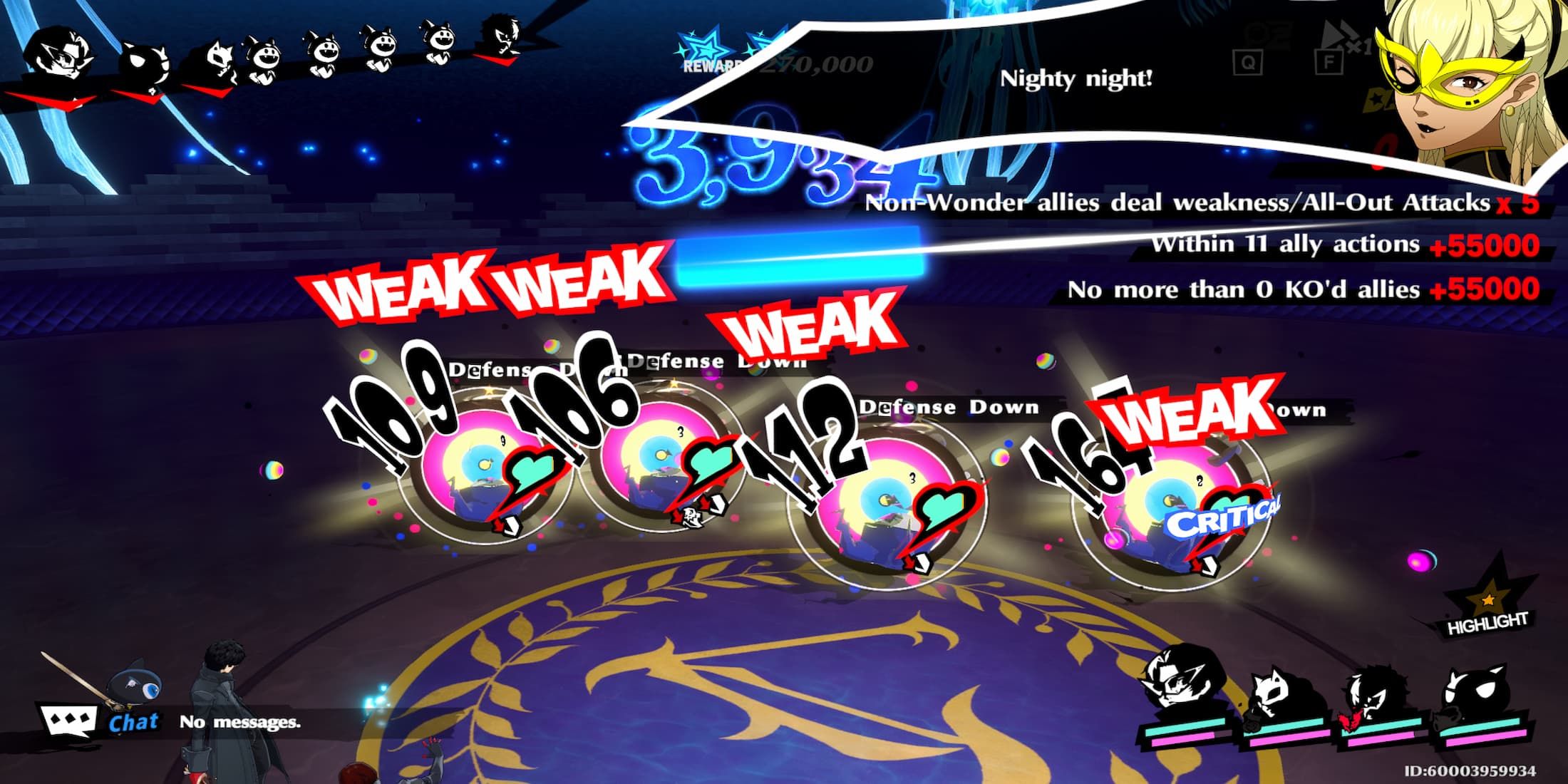 The Player Using a Party-Wide Psy Attack
