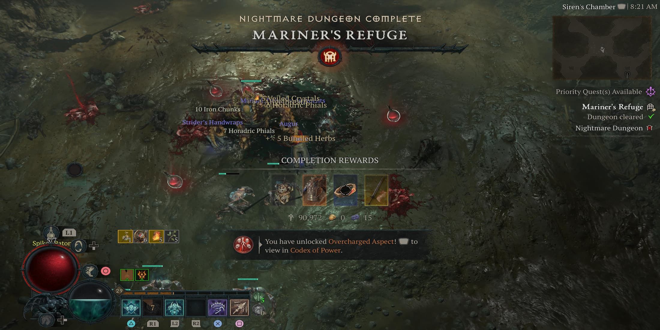 The Player Completing A Nightmare Dungeon
