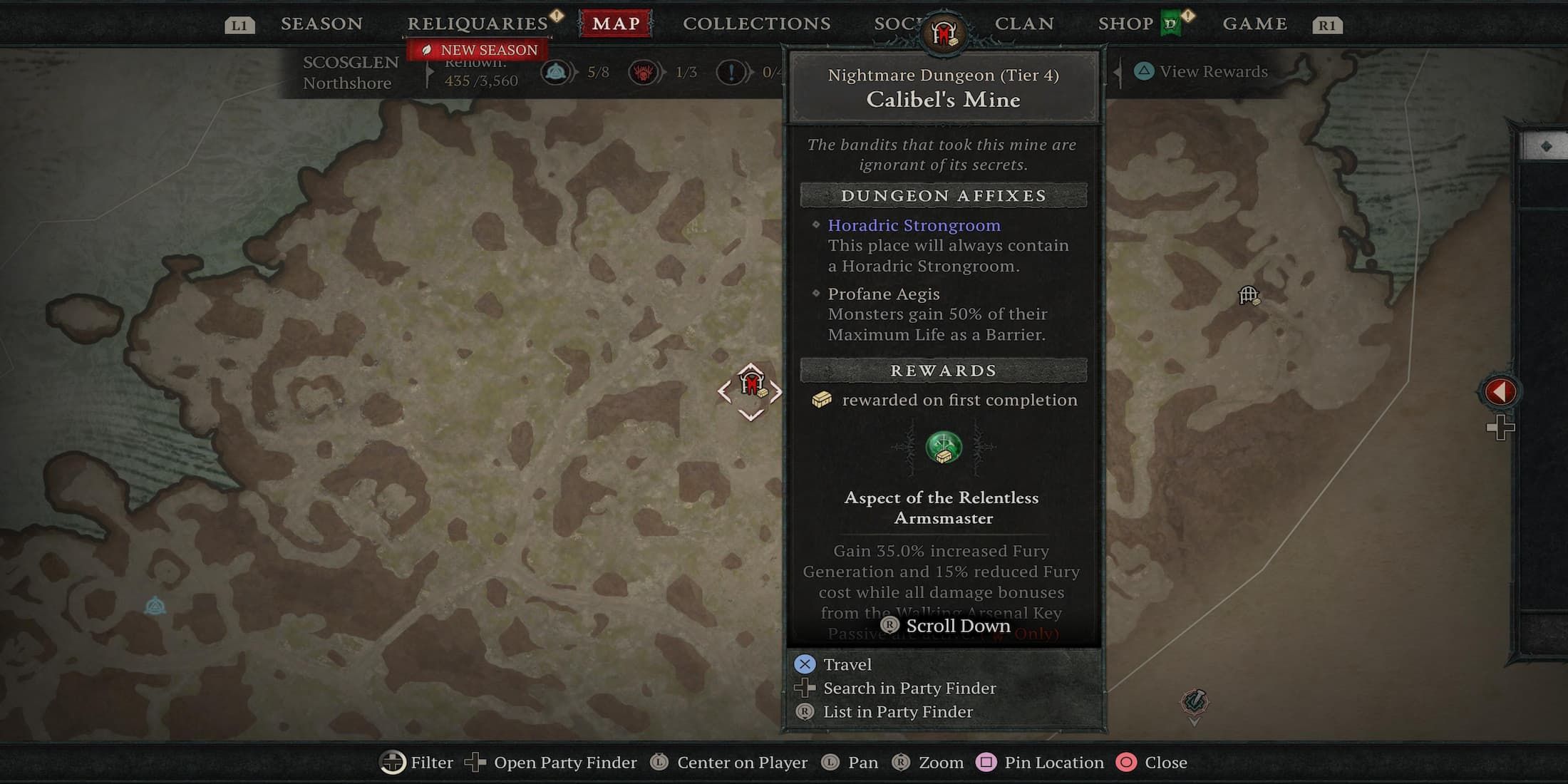 A Nightmare Dungeon on the Map