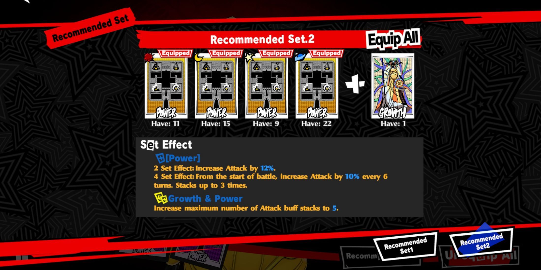 Best Closer Revelation Cards Set P5X
