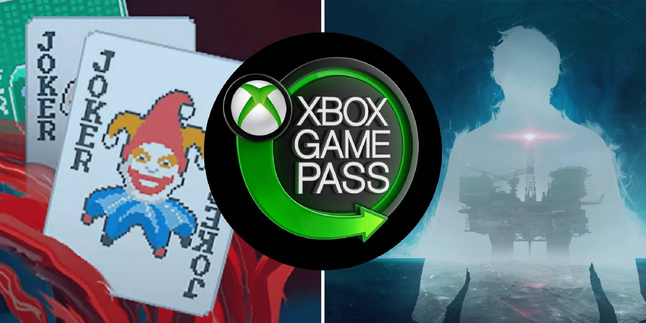Balatro cover image and Still Wakes the Deep cover image in background with Xbox Game Pass logo in foreground