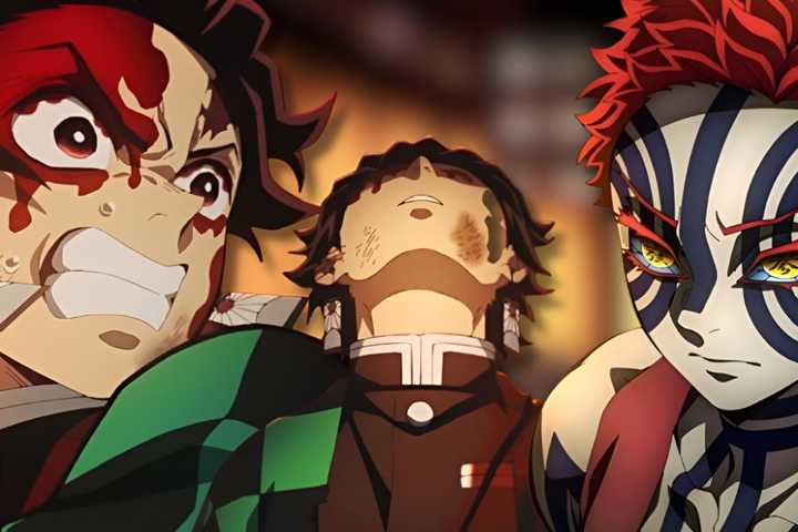 demon slayer tanjiro vs akaza