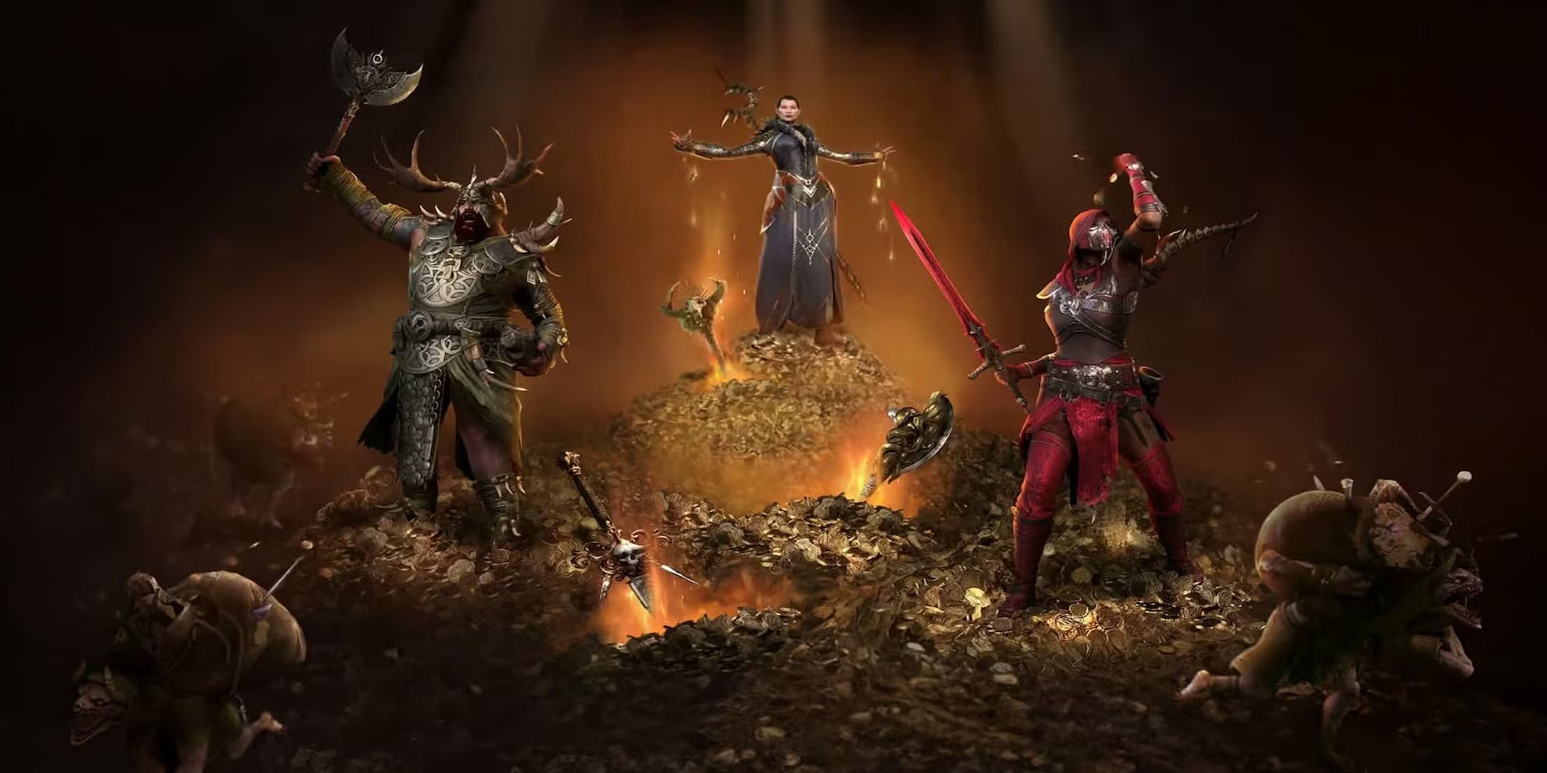 diablo 4 march of the goblins treasure pile heroes