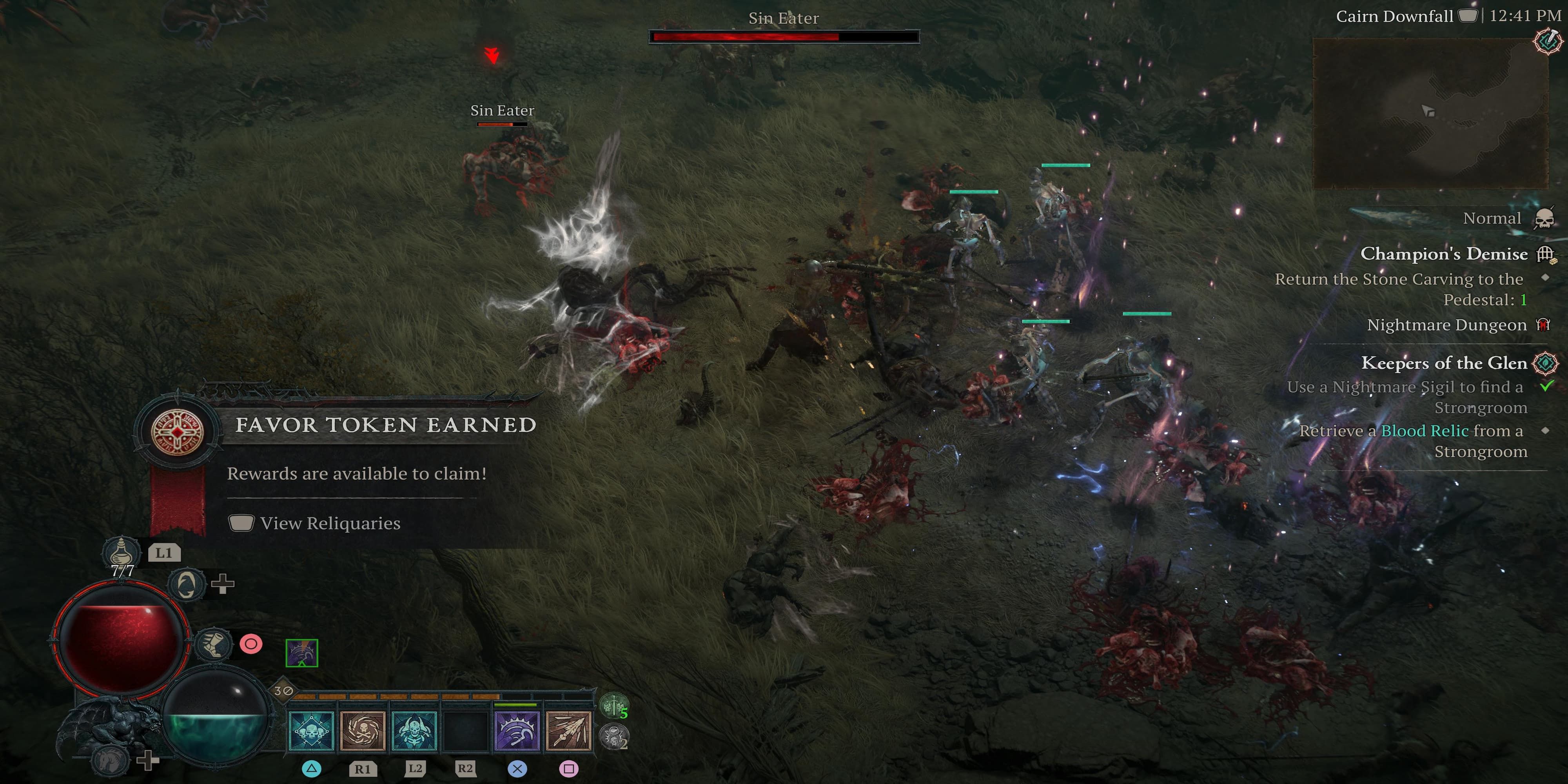The Player Earning a Favor Token