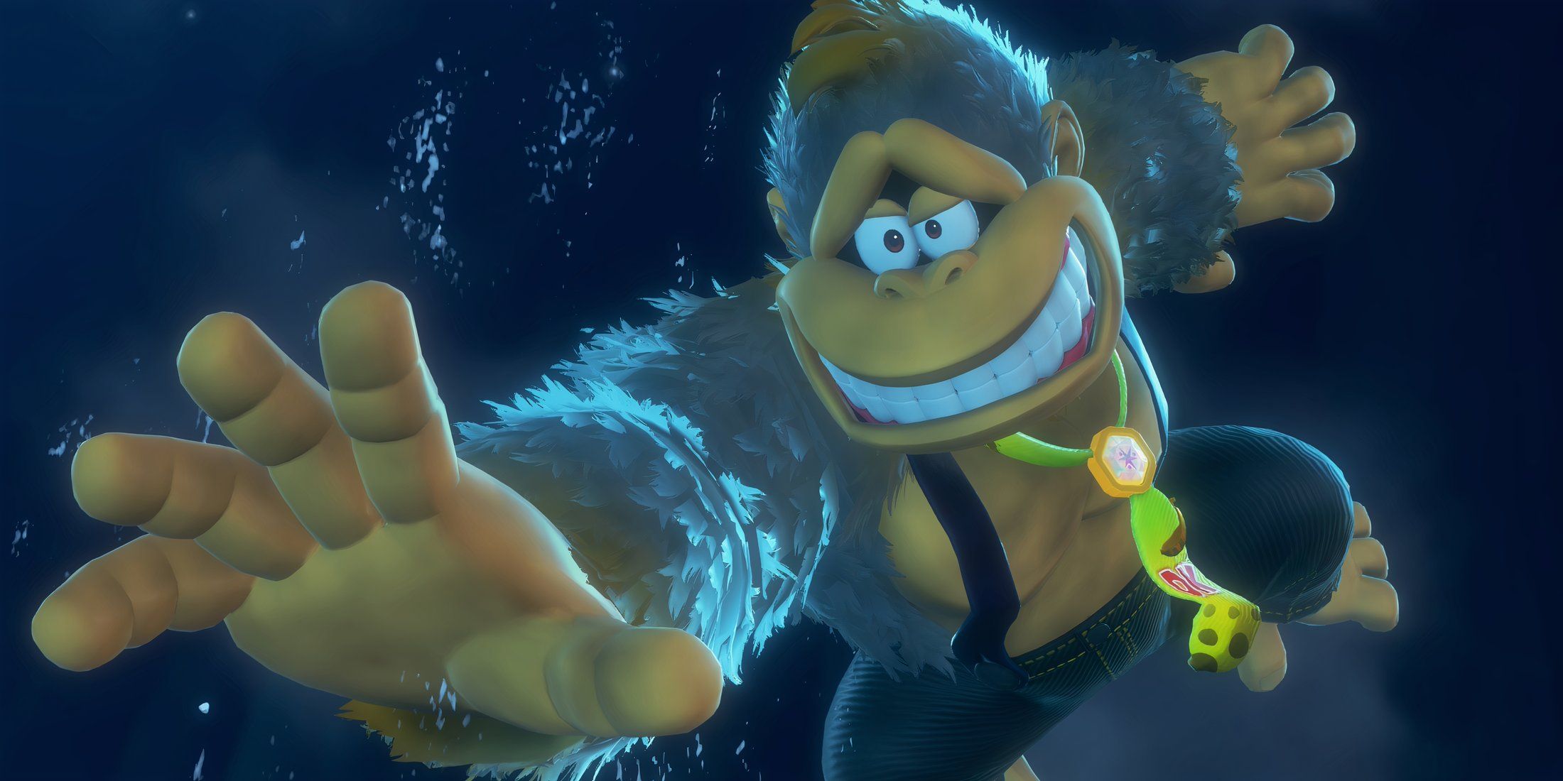 DK soaring in Donkey Kong Bananza