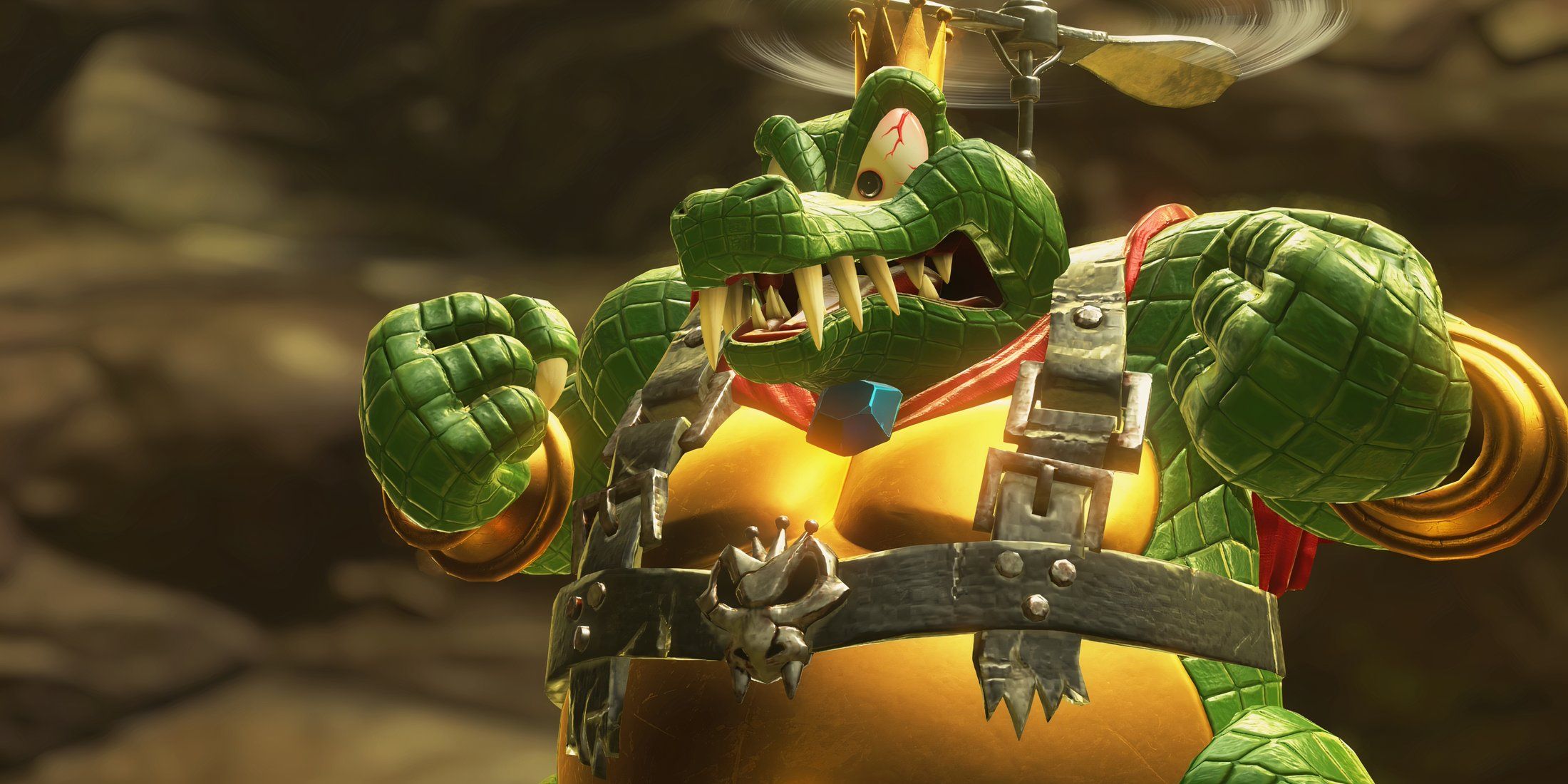 King K Rool flying in Donkey Kong Bananza