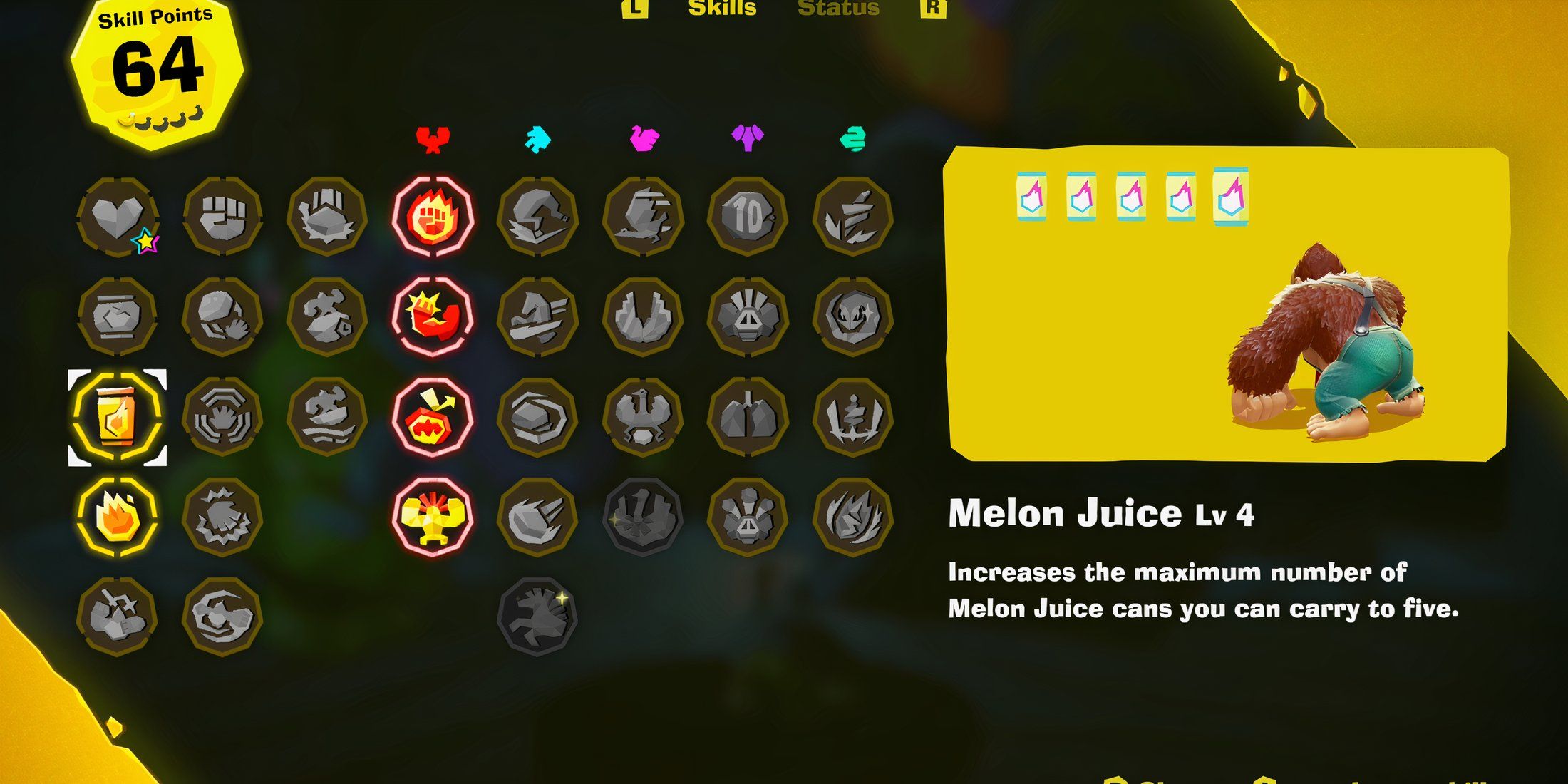Melon Juice skill in Donkey Kong Bananza