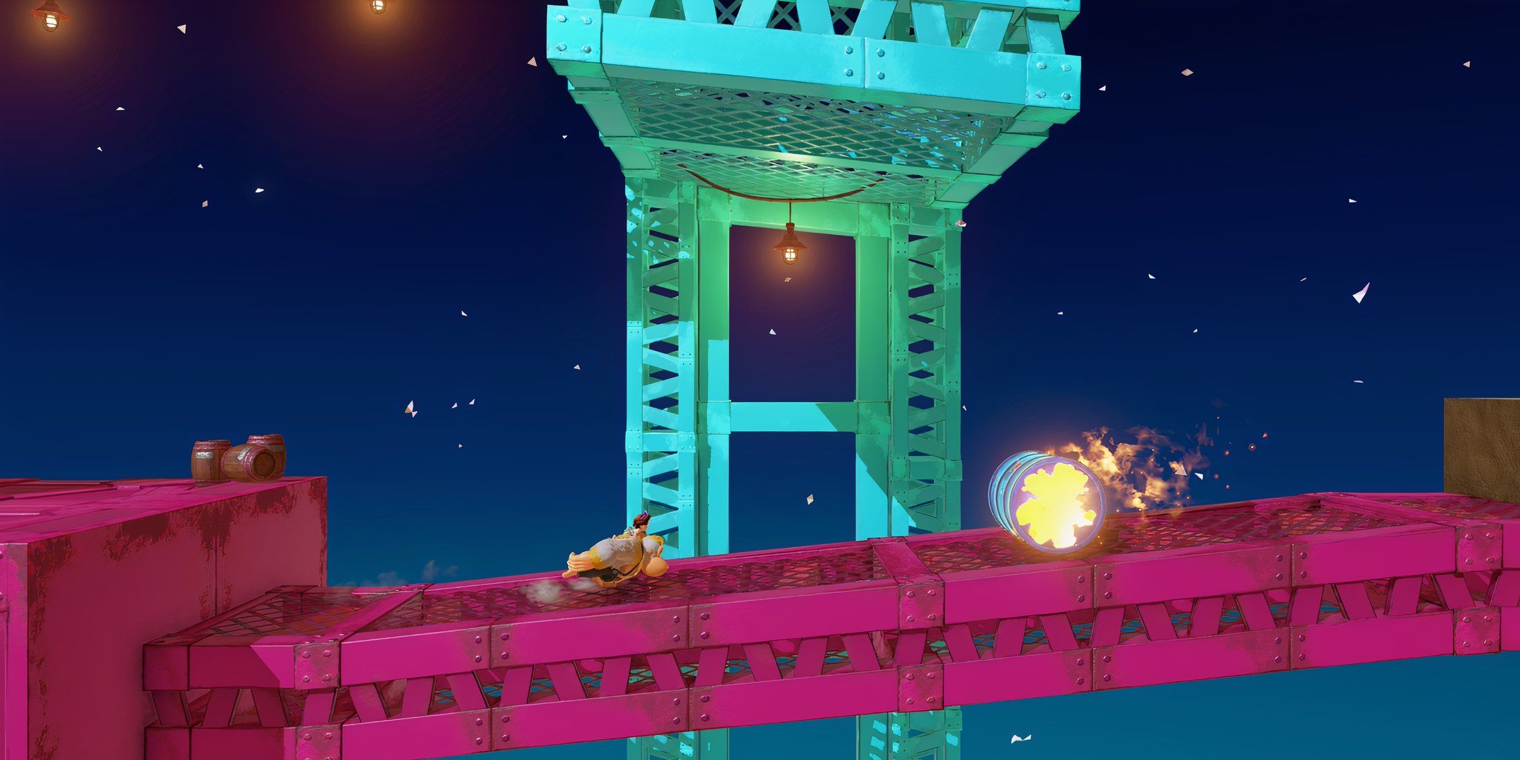 Playing Arcade Country in Donkey Kong Bananza