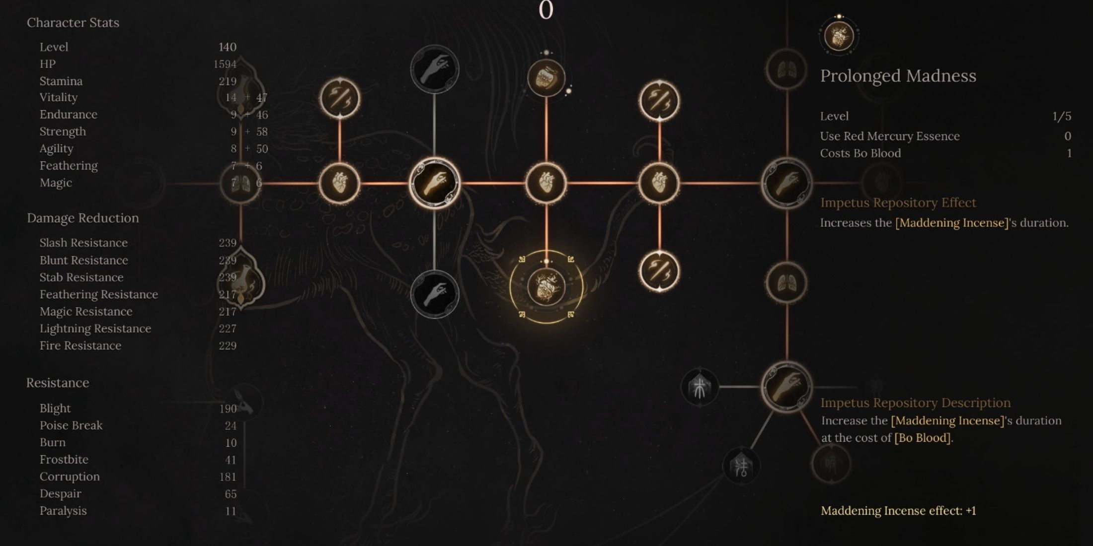 Prolonged Madness Skill in Wuchang Fallen Feathers