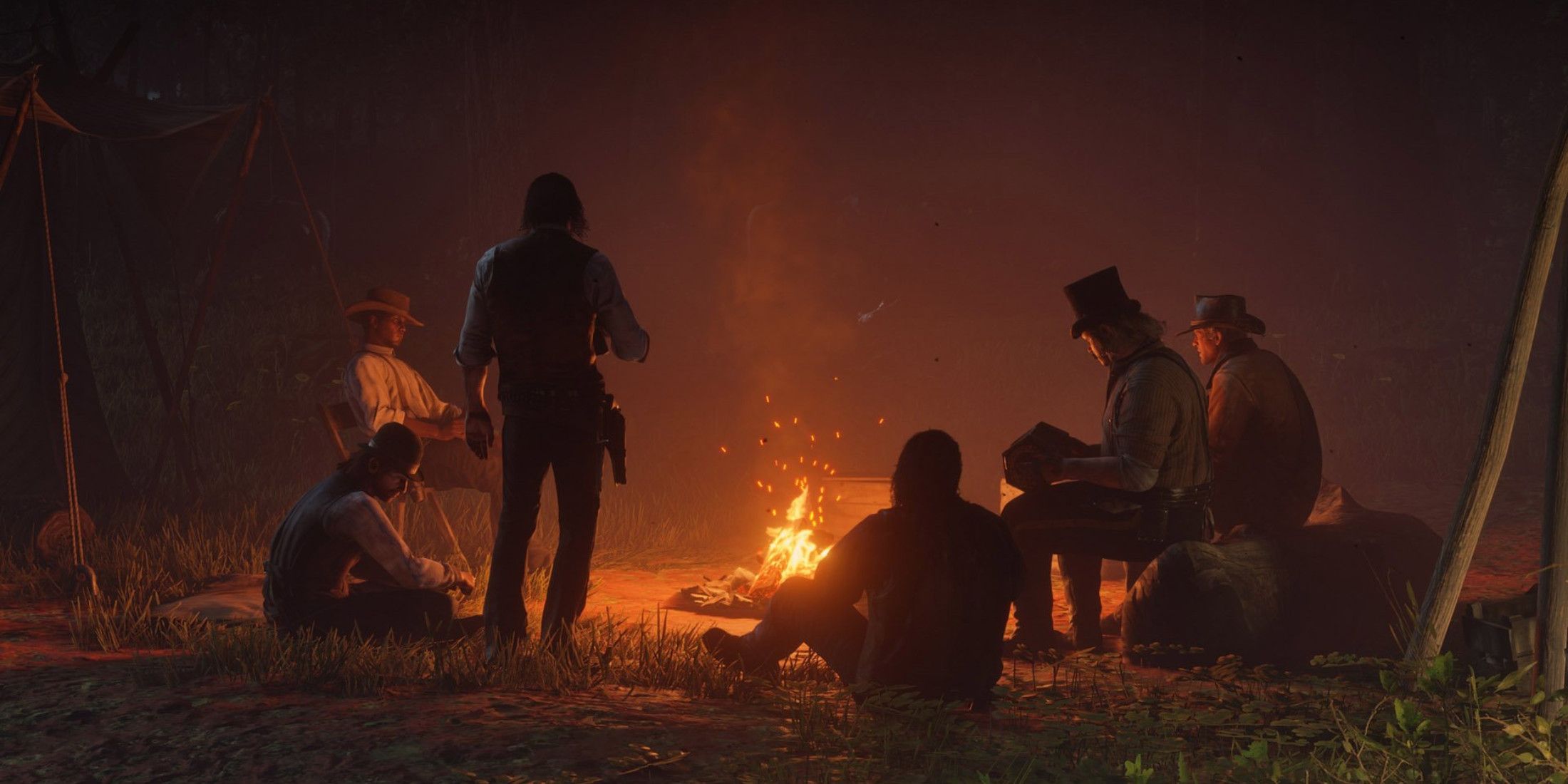Red Dead Redemption 2 The Gang at Camp